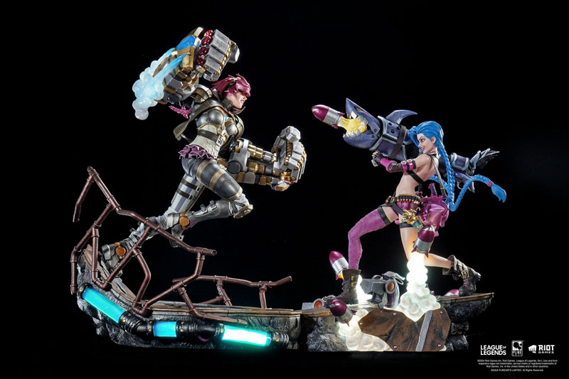 リーグ・オブ・レジェンド/ ジンクス ＆ ヴァイ 1/6 スタチュー 2体セット