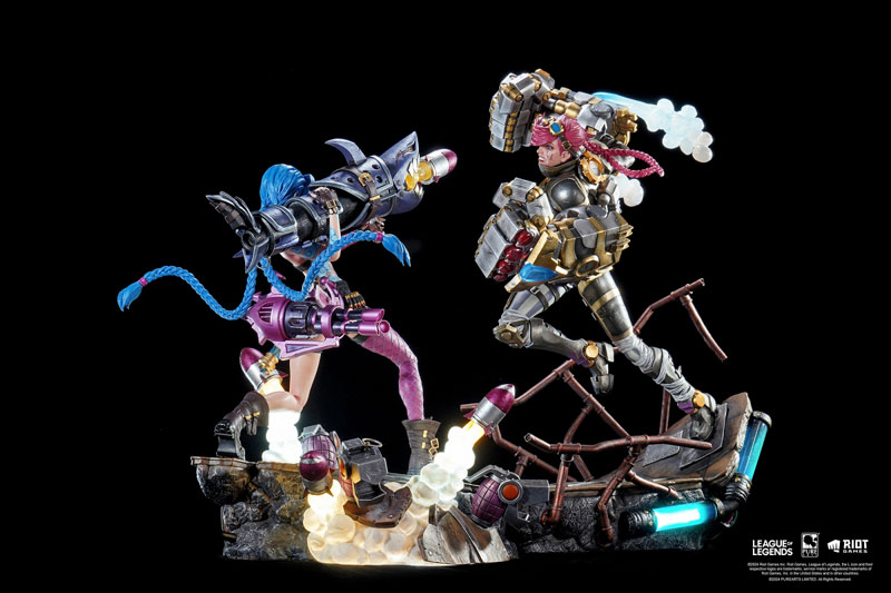 リーグ・オブ・レジェンド/ ジンクス ＆ ヴァイ 1/6 スタチュー 2体セット