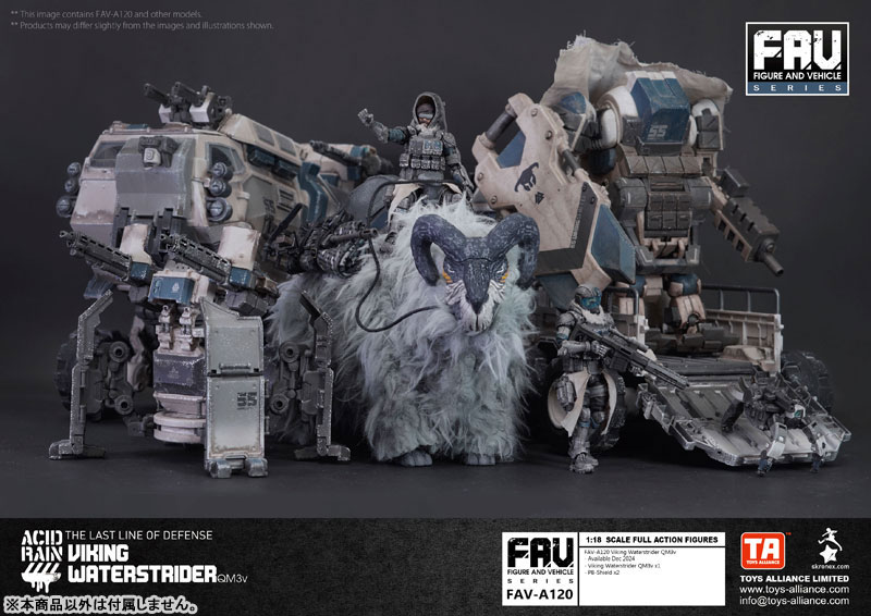 アシッドレイン 1/18スケール FAV-A120 ヴァイキング・ウォーターストライダー QM3v
