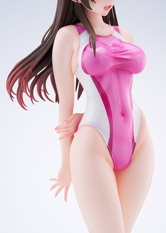 新品 水原千鶴 競泳水着Ver. フィギュア 彼女、お借りします 送料込み 特別企画】【あみあみ展示撮り下ろし】理想の彼女が現れた
