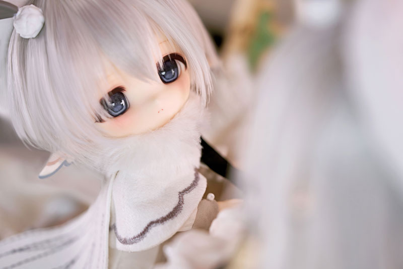 【特典】PICCODO ACTION DOLL X 白匣アリス デフォルメドール+HANEKOノーメイクドールヘッド 白桑＆灰葉 2体セット