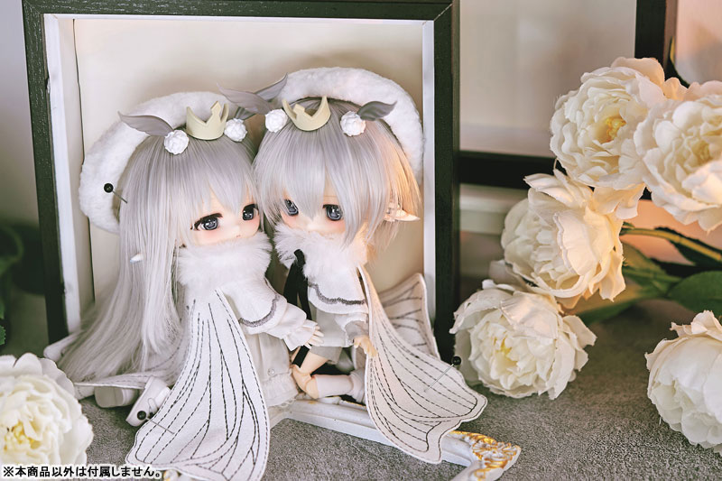 【特典】PICCODO ACTION DOLL X 白匣アリス デフォルメドール+HANEKOノーメイクドールヘッド 白桑＆灰葉 2体セット