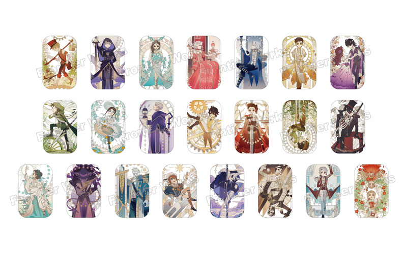 Identity V RE:シリーズ 缶バッジ イラスト box✖️10 Identity V ＜RE:シリーズ＞ トレーディング缶バッジ 設定画Ver