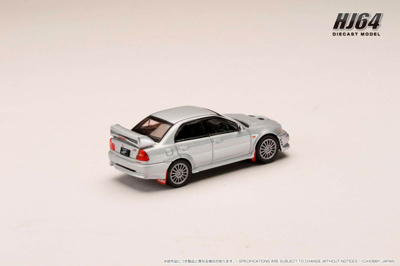 1/64 三菱 ランサー GSR エボリューション 6 (CP9A) 1999 最安値 マッドフラップ付き サテライトシルバー[ホビージャパン]