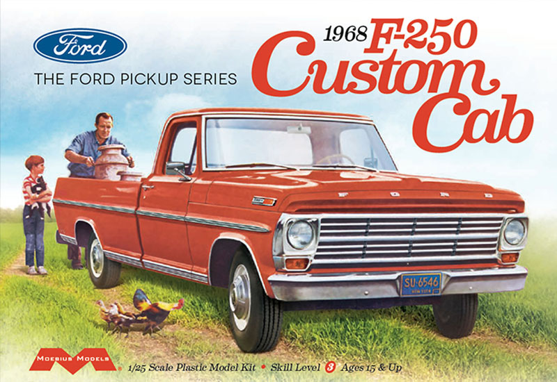 1/25 1968 フォードF-250 カスタムキャブ ピックアップ プラモデル 