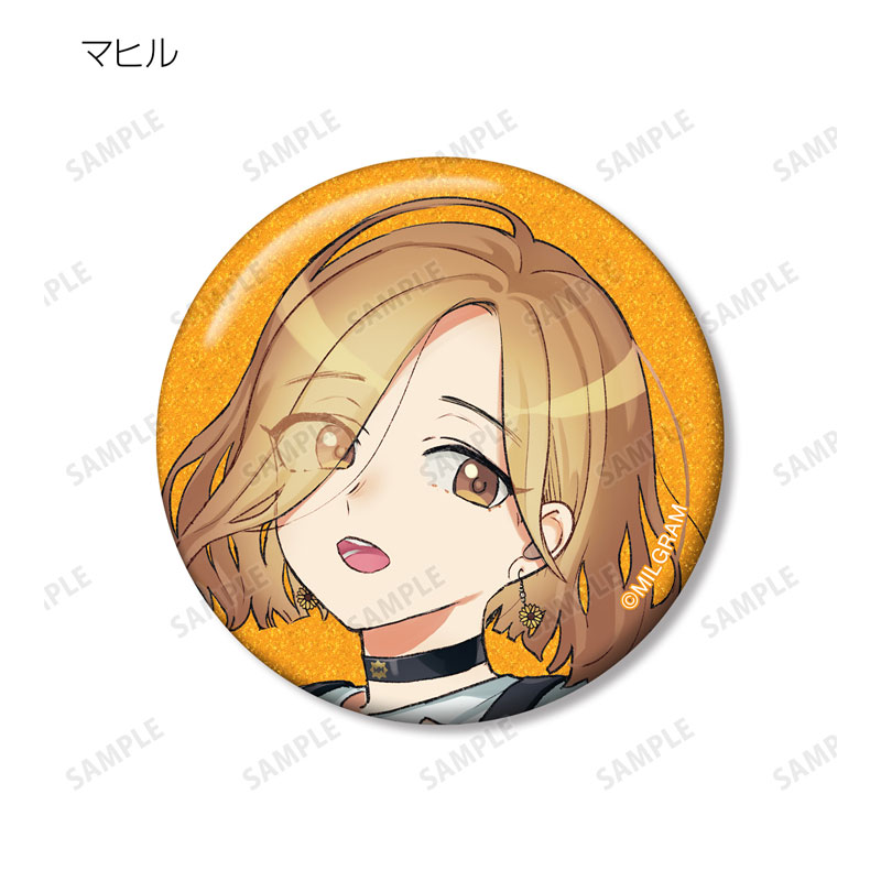 MILGRAM -ミルグラム- トレーディンググリッター缶バッジ 12個