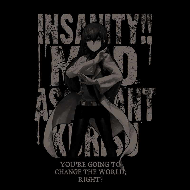 STEINS；GATE 鳳凰院紅莉栖 Tシャツ/BLACK-L（再販）[コスパ