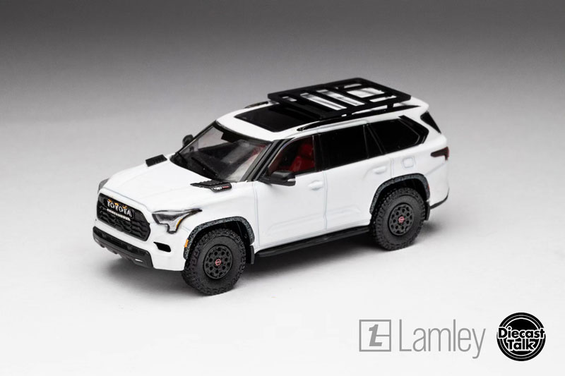 1/64 トヨタ Sequoia TRD PRO Ice Cap White DiecastTalk x Lamley特注