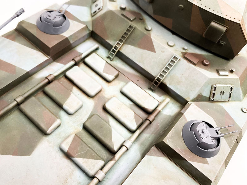 1/72 ドイツ軍 陸上巡洋艦 P.1000ラーテ シャルンホスト砲塔