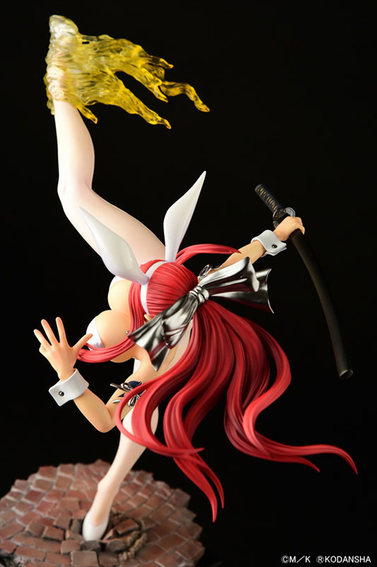 FAIRY TAIL エルザ・スカーレット ハイキックver.白兎 1/6 完成品フィギュア