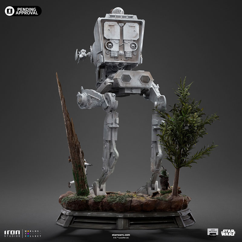 『スター・ウォーズ』アイアン・スタジオ スタチュー 「デミ・アートスケール」1/20スケール AT-ST＆チューバッカ