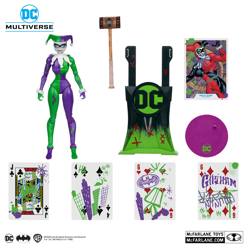 『DCコミックス』DCマルチバース 7インチ #300 ハーレイ・クイン(クラシック/ジョーカーライズド版)[マクファーレントイズ]