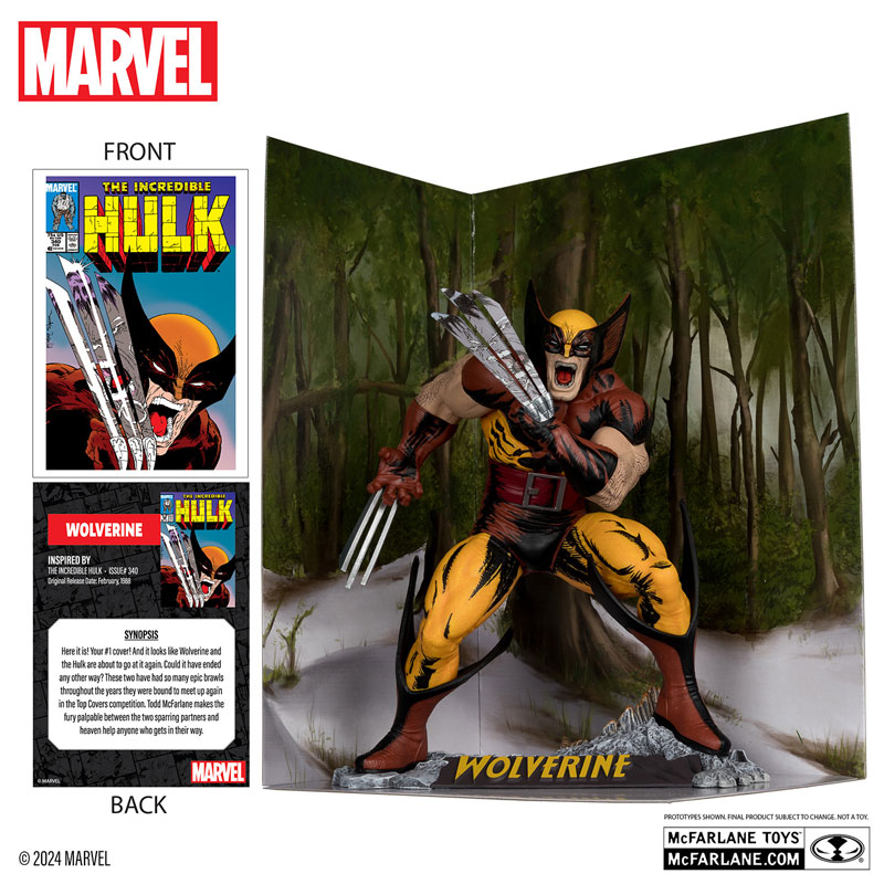 「シーン・フィギュア」#004 ウルヴァリン(トッド・マクファーレン/The Incredible Hulk Vol.1 #340)[マクファーレントイズ]