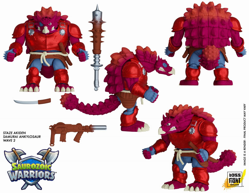 サウロゾイック・ウォーリアーズ wave 2/ シュターズ・アキデン 6インチ アクションフィギュア[BOSS FIGHT STUDIO]