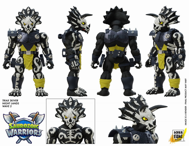 サウロゾイック・ウォーリアーズ wave 2/ トライアックス・スキーバー 6インチ ナイトランド・デコ ver[BOSS FIGHT STUDIO]