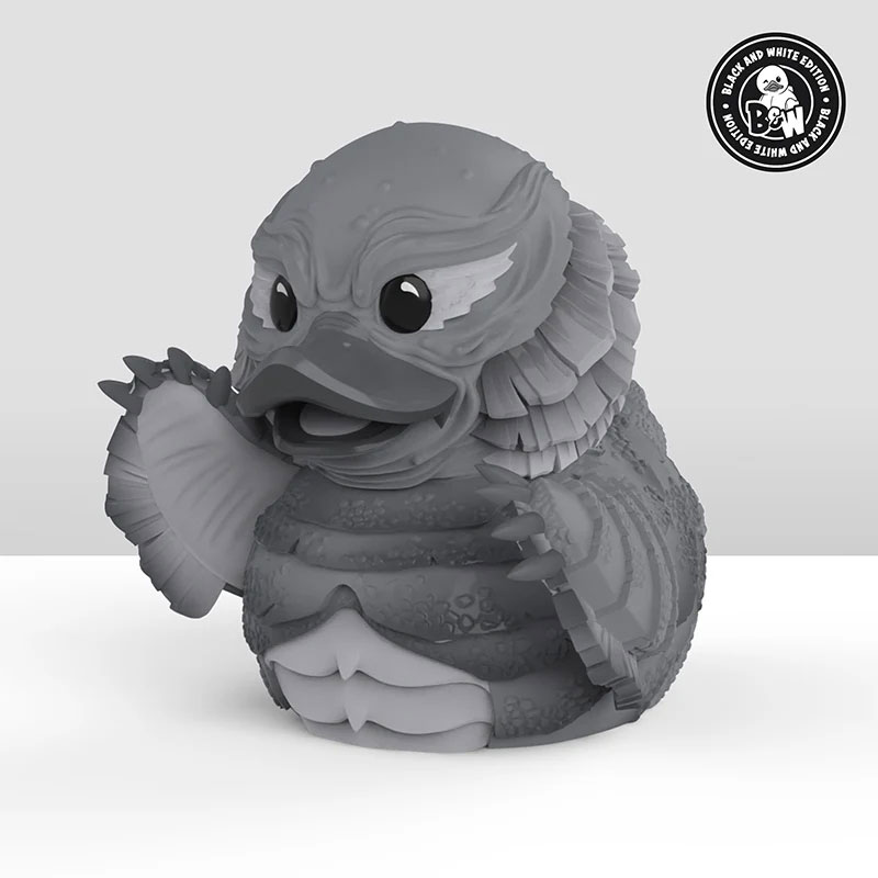 TUBBZ/ ユニバーサルモンスター： 大アマゾンの半魚人 ギルマン ラバーダック ブラック＆ホワイト 限定エディション[ナムスカル]