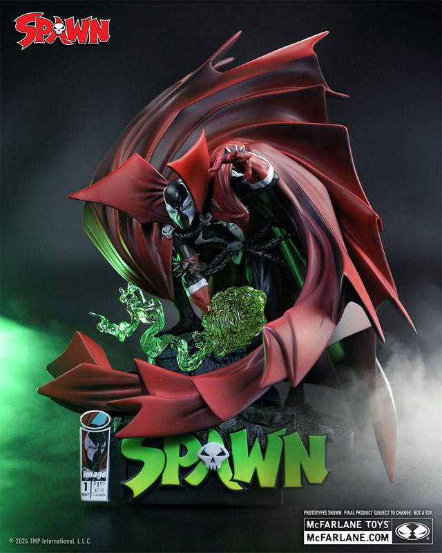 スタチュー 「ブラック・ホワイト＆レッド・オールオーバー」スポーン(Spawn #1)