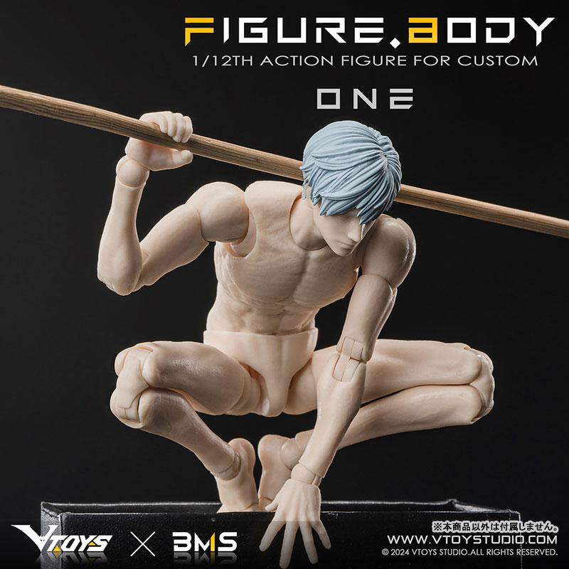 【特典】1/12スケール可動フィギュア素体 ONE(ワン) VB002 ホワイトスキン