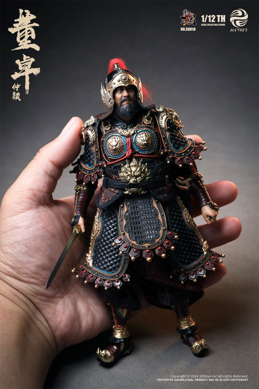 1/12 コレクティブルフィギュア 掌上三国 董卓 仲穎 デラックス版[303TOYS]