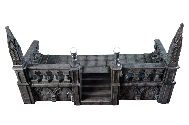 1/12 ゴシック ルーフ ＆ ステアケイス ジオラマベース C1