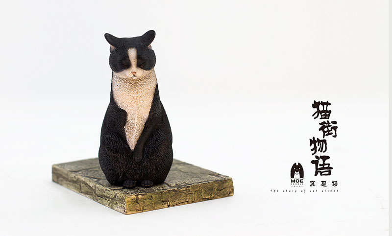 『猫街物語』 瞑想猫Ver. 黒白 1/6 完成品フィギュア[WE ART DOING]