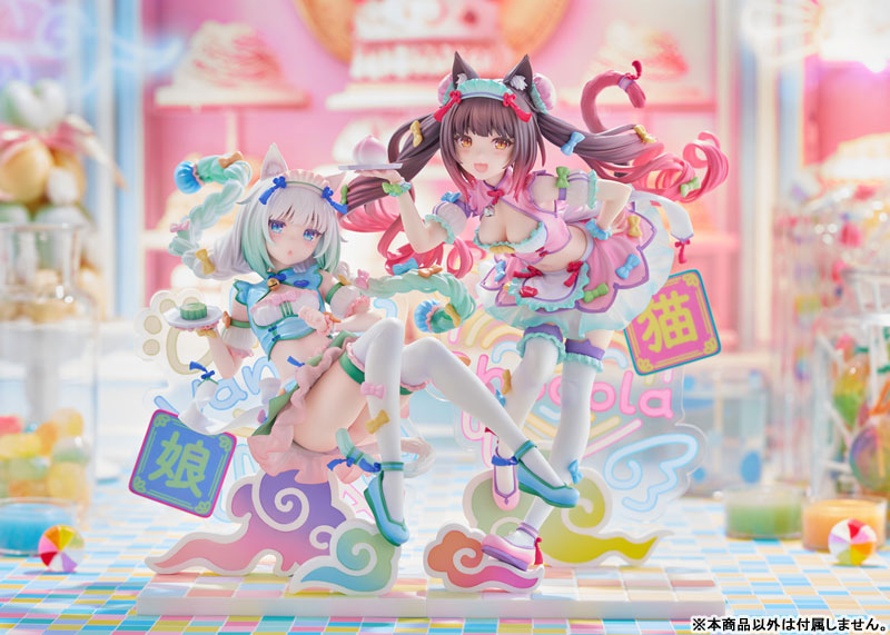 【あみあみ限定特典】ネコぱら ショコラ/バニラ ゆめかわチャイナVer. 1/7 完成品フィギュア