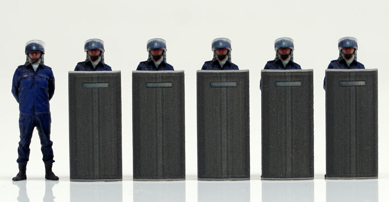 機動警察パトレイバー 1/60スケール 機動隊員6体セット