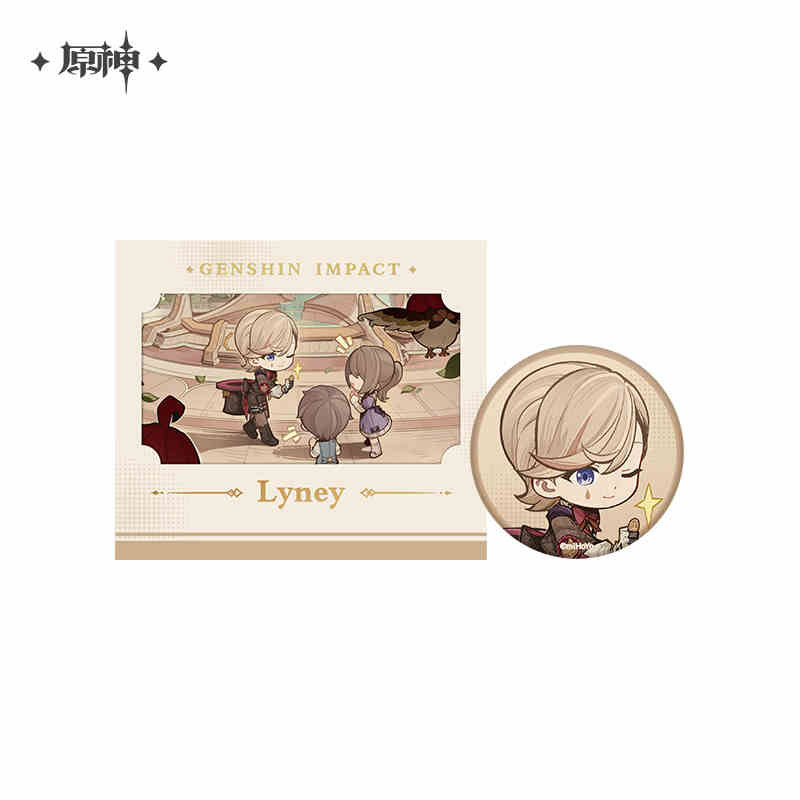 原神 「清潔！大作戦」 缶バッジ＆クリアカードセット リネ