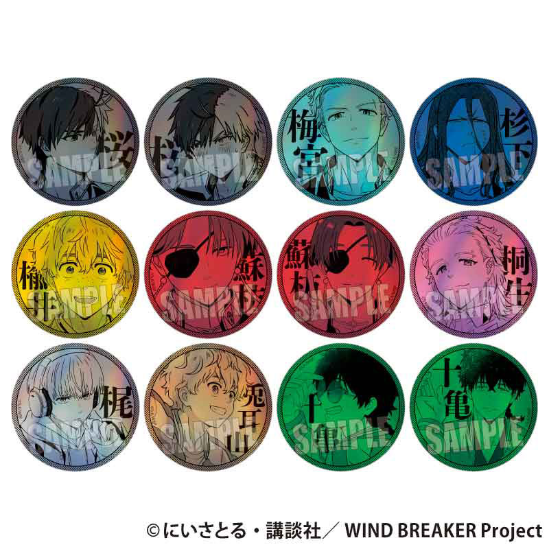 WIND BREAKER トレーディングホログラム缶バッジ 12個入りBOX