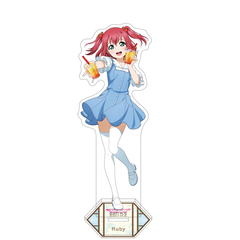 Aqours 黒澤ルビィ ラブライブサンシャイン アクスタセット ラブライブ！サンシャイン!! - 描き下ろし 黒澤ルビィ 3rdソロ