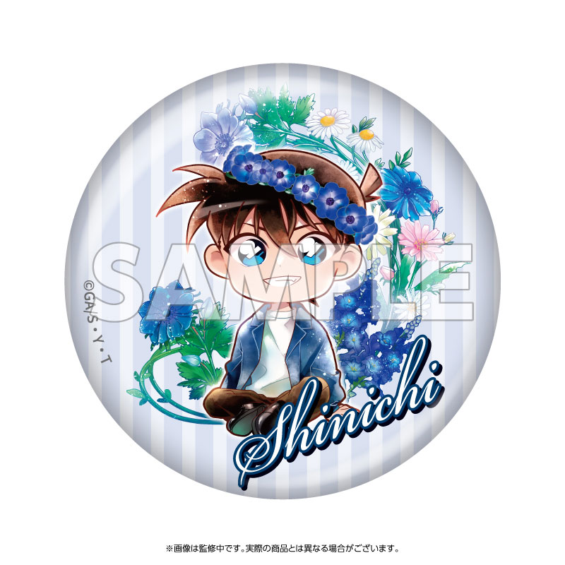 名探偵コナン トレーディング缶バッジ デフォルメ 花冠-flow in