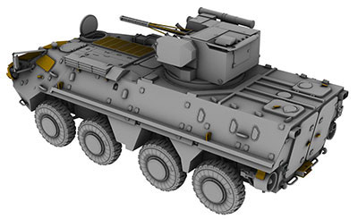 Amazon | IBG 1/72 ウクライナ軍 BTR-4E 装輪装甲車 スラット