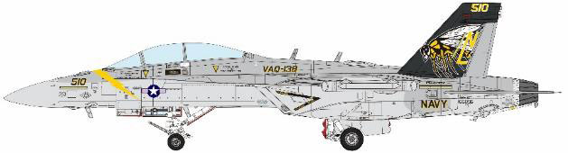 1/48 ボーイング EA-18G グラウラー 電子戦機 イエロー