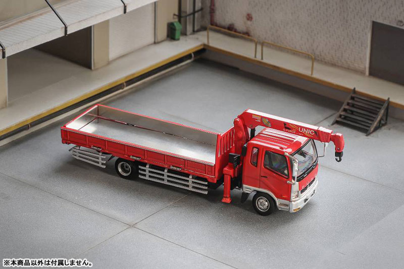 GCD ゲインコーププロダクツ　三菱ふそうファイター 赤　ユニック1/64 GCD ゲインコーププロダクツ 三菱ふそうファイター 赤 ユニック1