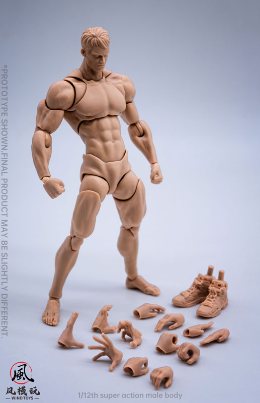 1/12スケール 超可動フィギュア男性素体 ノーマル