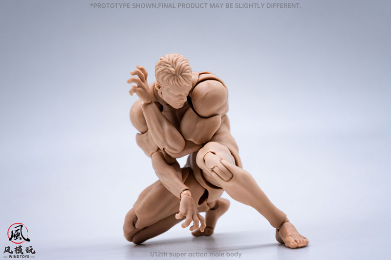1/12スケール 超可動フィギュア男性素体 ノーマル