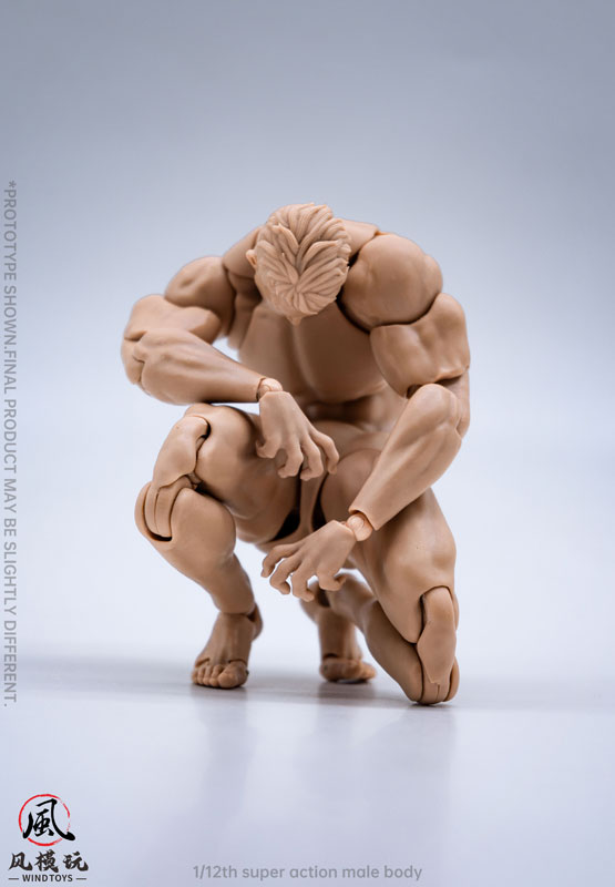 1/12スケール 超可動フィギュア男性素体 ノーマル