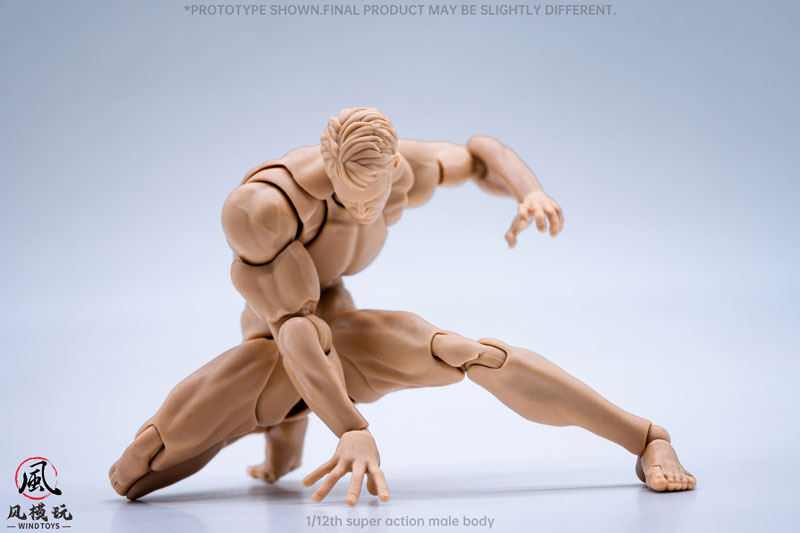 1/12スケール 超可動フィギュア男性素体 ノーマル
