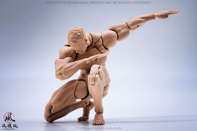 1/12スケール 超可動フィギュア男性素体 ノーマル