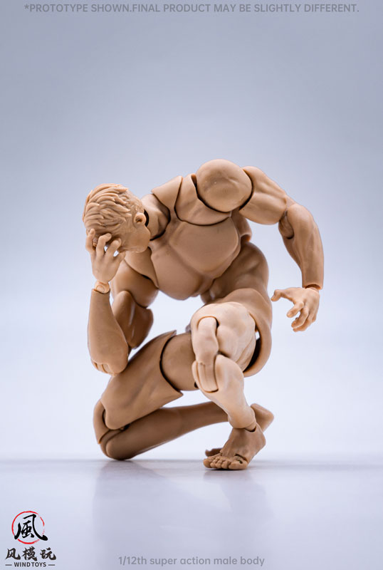1/12スケール 超可動フィギュア男性素体 ノーマル
