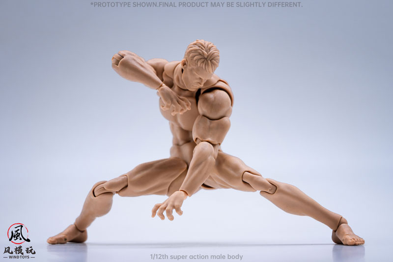 1/12スケール 超可動フィギュア男性素体 ノーマル