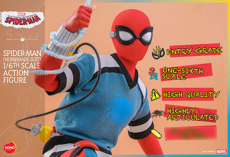炎スタジオ『スパイダーマン：フレンドリー・ネイバーフッド』1/6 スパイダーマン(ホームメイド・スーツ)