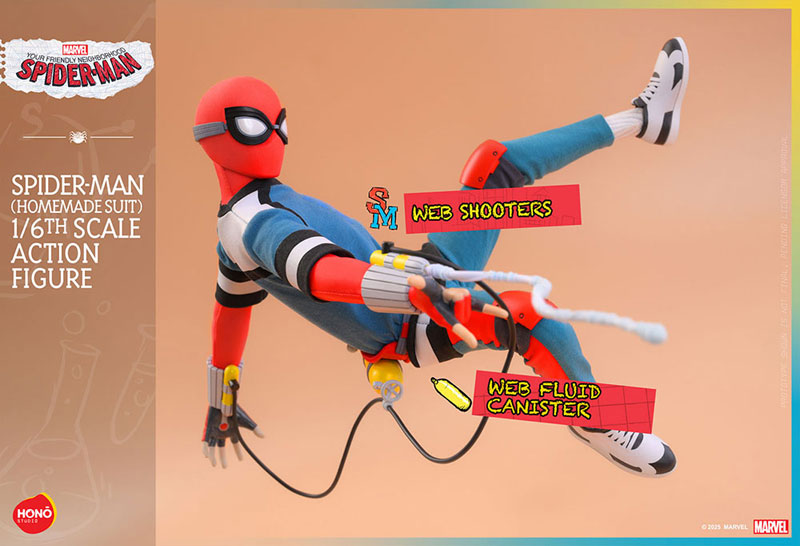 炎スタジオ『スパイダーマン：フレンドリー・ネイバーフッド』1/6 スパイダーマン(ホームメイド・スーツ)