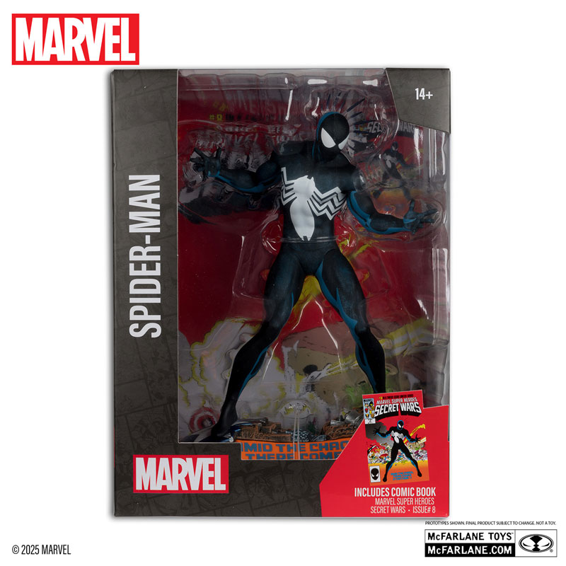 フィギュア #007 スパイダーマン(ブラック・コスチューム)(マイク・ゼック/Marvel Super Heroes Secret Wars Vol.1 #8)