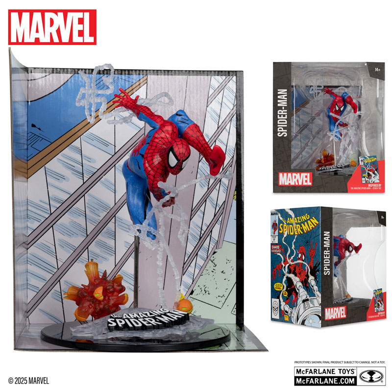 マーベル 1/10スケール「シーン・フィギュア」#012 スパイダーマン(トッド・マクファーレン/The Amazing Spider-Man Vol.1 #302)