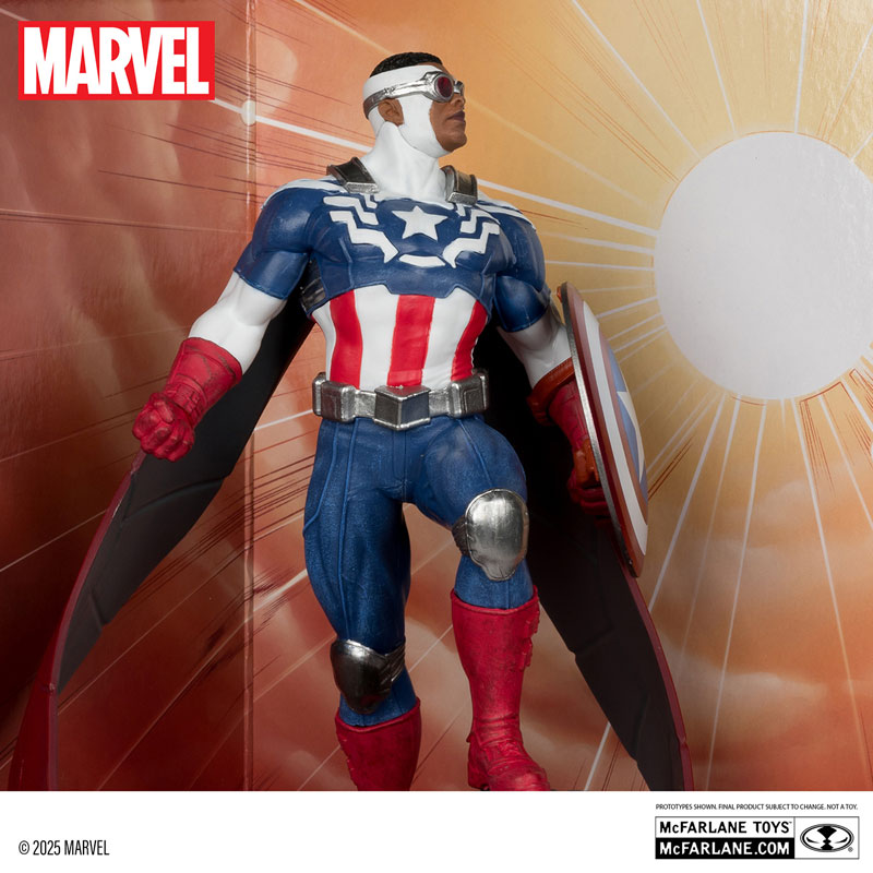 マーベル 1/10スケール「シーン・フィギュア」#016 キャプテン・アメリカ(スチュアート・イモネン/All-New Captain America #1)