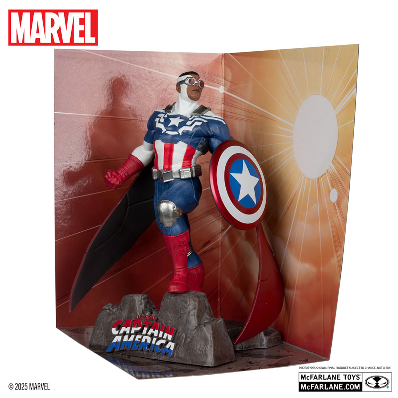 マーベル 1/10スケール「シーン・フィギュア」#016 キャプテン・アメリカ(スチュアート・イモネン/All-New Captain America #1)