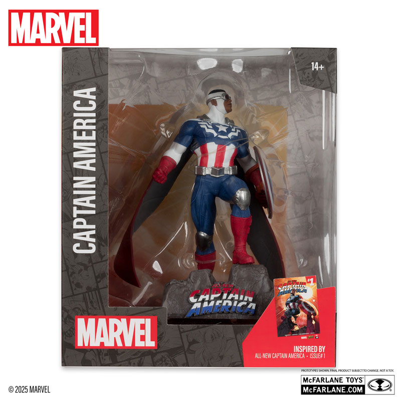 マーベル 1/10スケール「シーン・フィギュア」#016 キャプテン・アメリカ(スチュアート・イモネン/All-New Captain America #1)