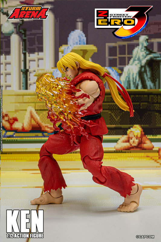 KEN ケン ストーム コレクティブルズ 1/12 アクション フィギュア ストリートファイターZERO3 1/12スケール アクションフィギュア