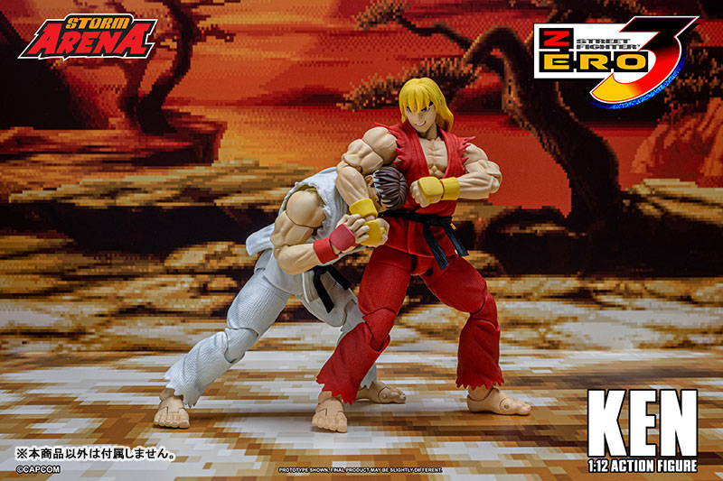 KEN ケン ストーム コレクティブルズ 1/12 アクション フィギュア ストリートファイターZERO3 1/12スケール アクションフィギュア